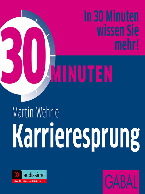 Title details for 30 Minuten Karrieresprung by Martin Wehrle - Wait list